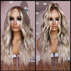 Human Hair Blended Lace Front Wig